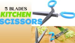 5 blades kitchen scissors